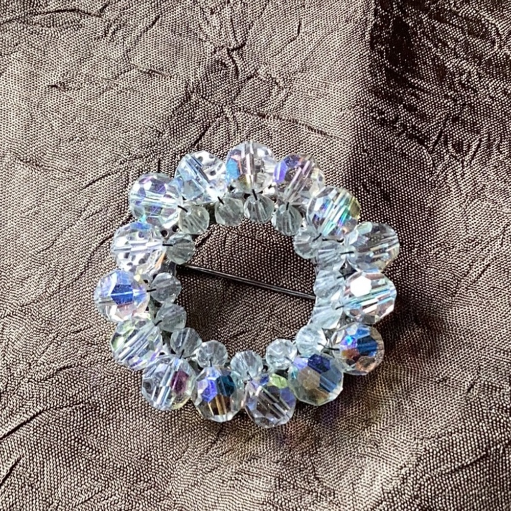 Vintage Crystal Brooch